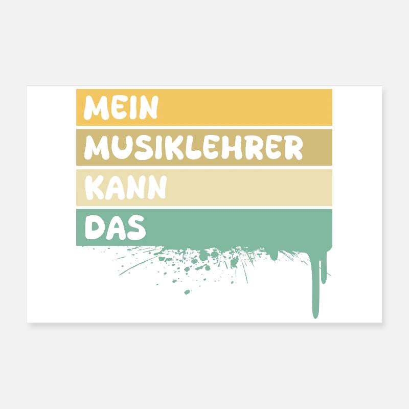 Beruf Musiklehrer Poster 60x40 cm
