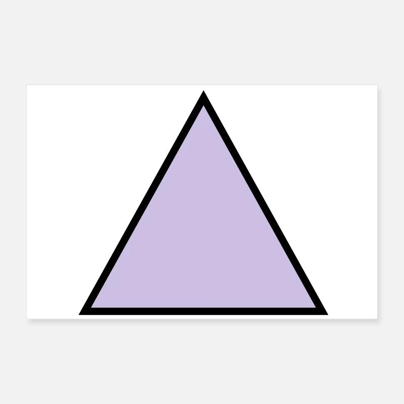 hipster triangle triangle shape Poster 24" x 16" (60x40 cm)