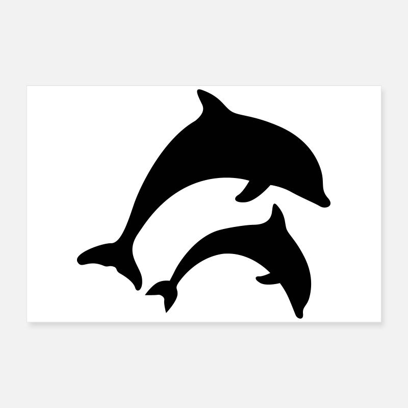 dolphins Poster 24" x 16" (60x40 cm)