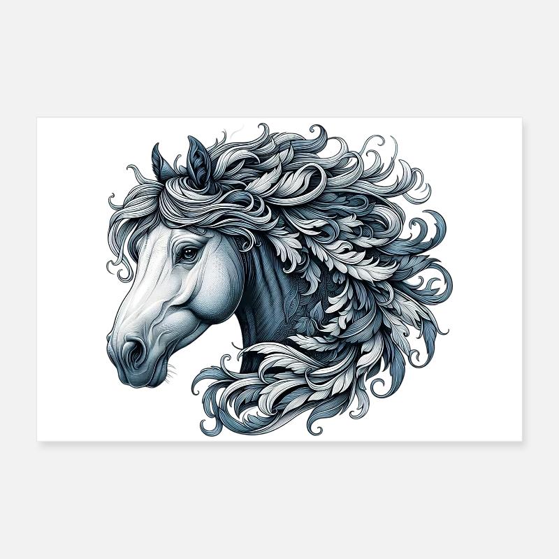 Pferd Poster 60x40 cm