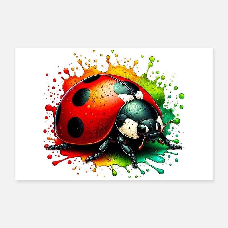 Marienkäfer Poster 60x40 cm