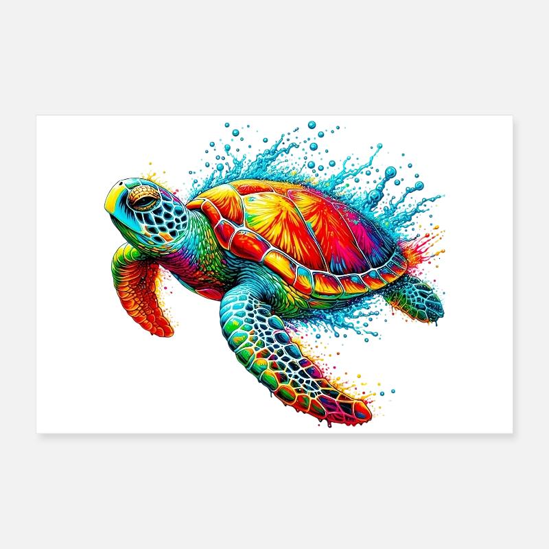 Turtle Poster 24" x 16" (60x40 cm)