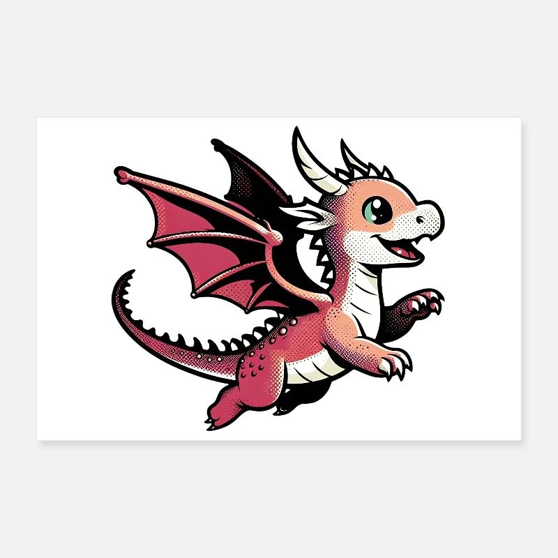 Drache Poster 60x40 cm