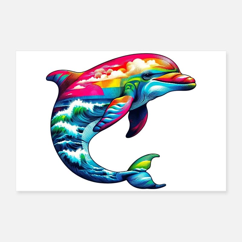 Dauphin Poster 60 x 40 cm