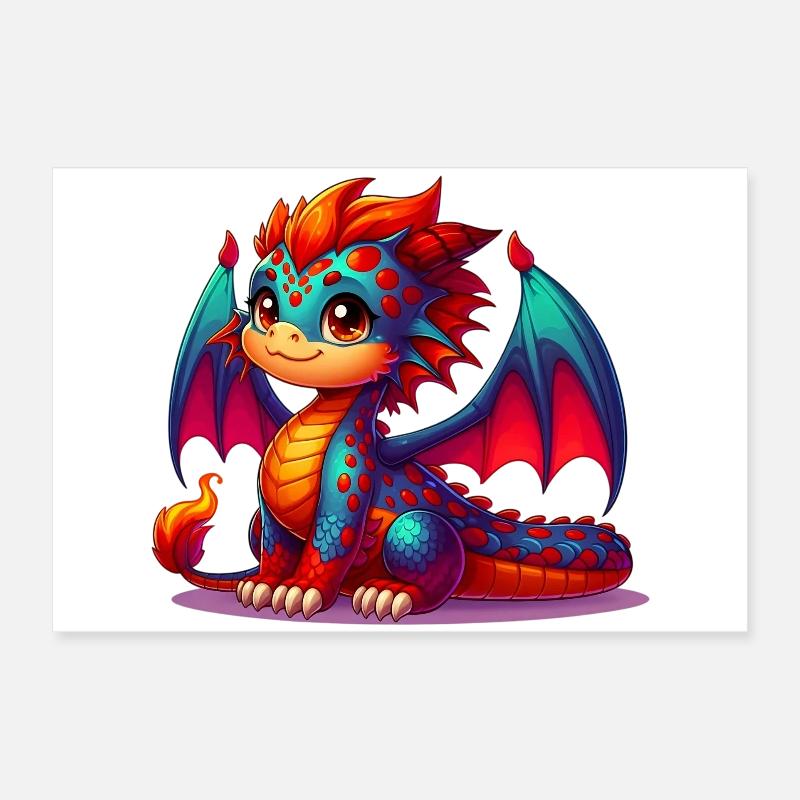 Drache Poster 60x40 cm