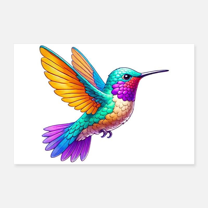 Kolibri Poster 60x40 cm