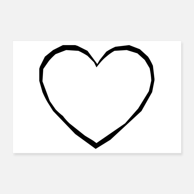 Herz Poster 60x40 cm