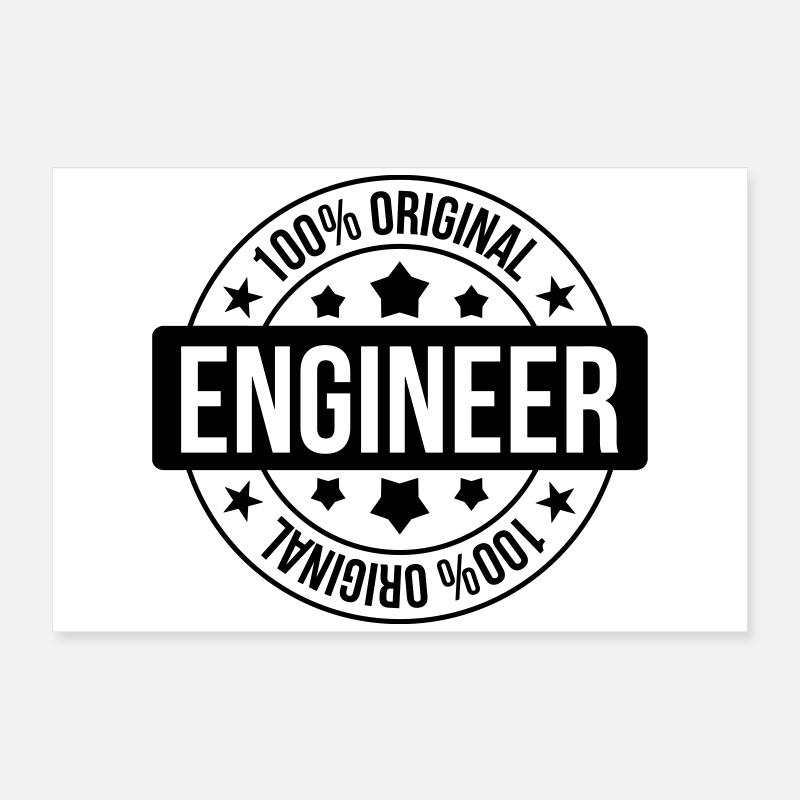 Engineer Poster 60 x 40 cm