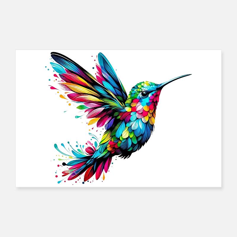 Hummingbird Poster 24" x 16" (60x40 cm)