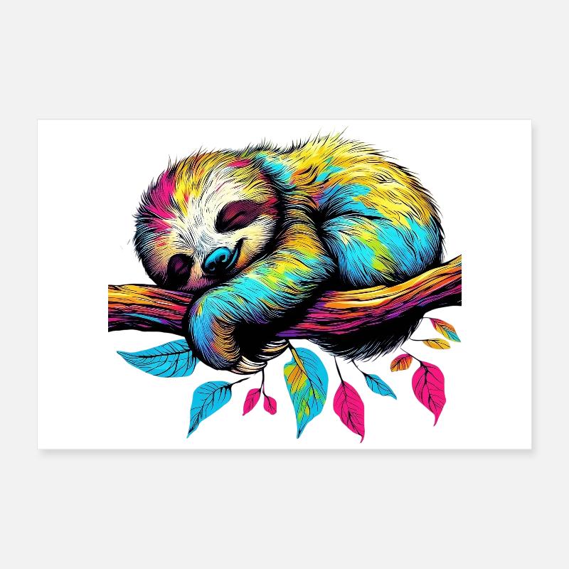 Faultier Poster 60x40 cm