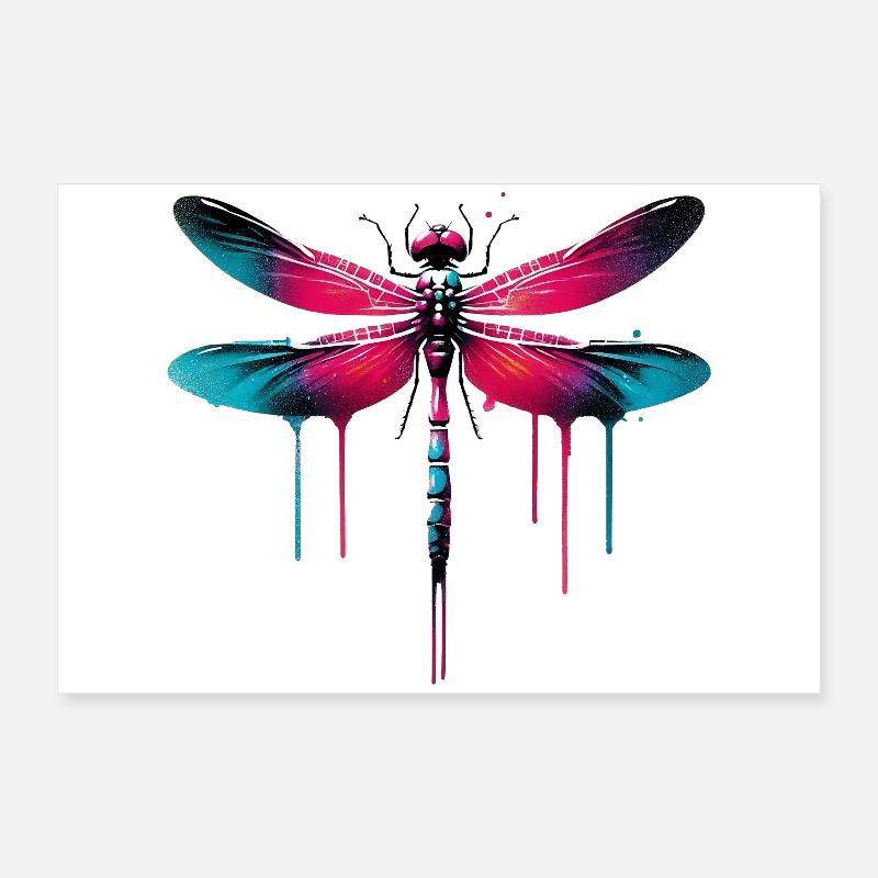 Libellule Poster 60 x 40 cm