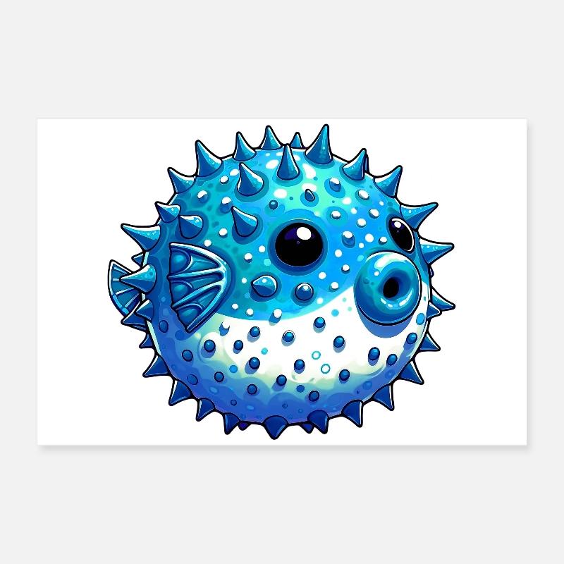 Kugelfisch Poster 60x40 cm