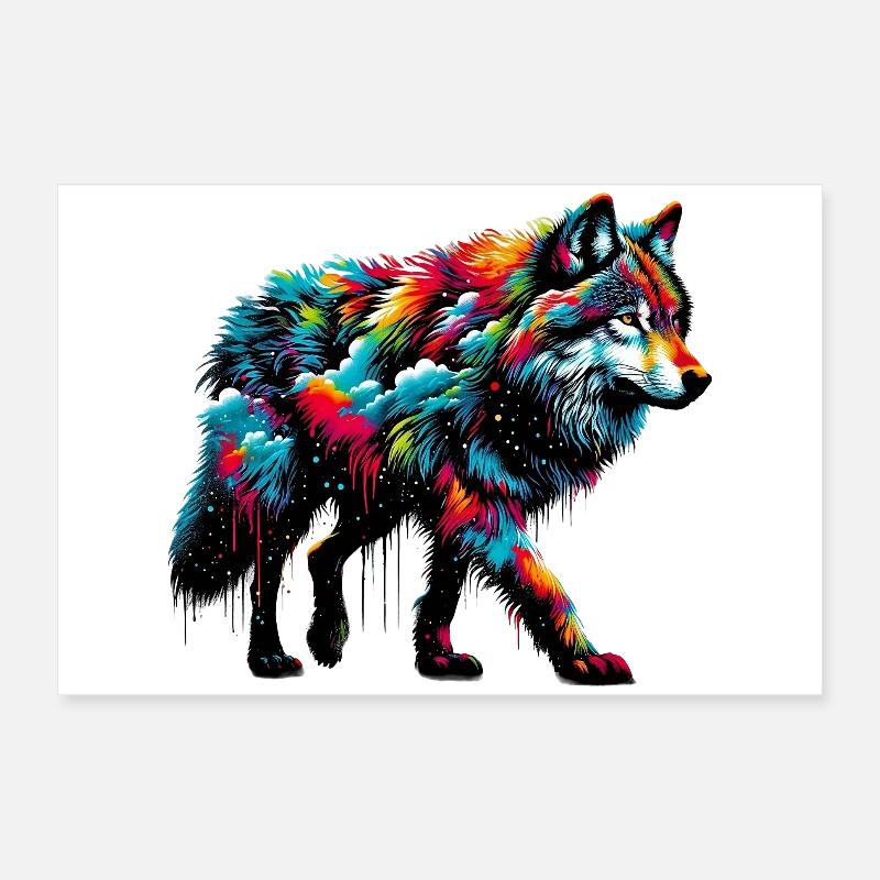 Wolf Poster 60x40 cm
