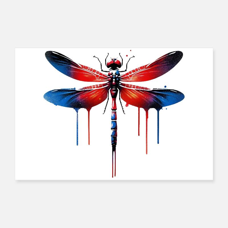 Libellule Poster 60 x 40 cm
