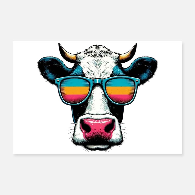 Vache Poster 60 x 40 cm