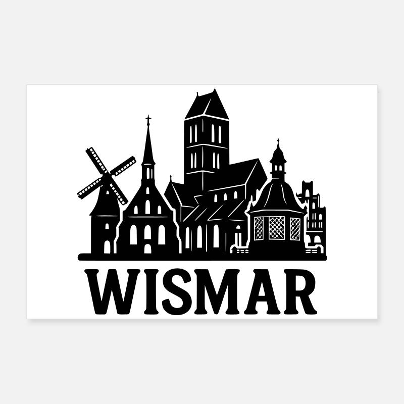 wismar ostsee Poster 60x40 cm