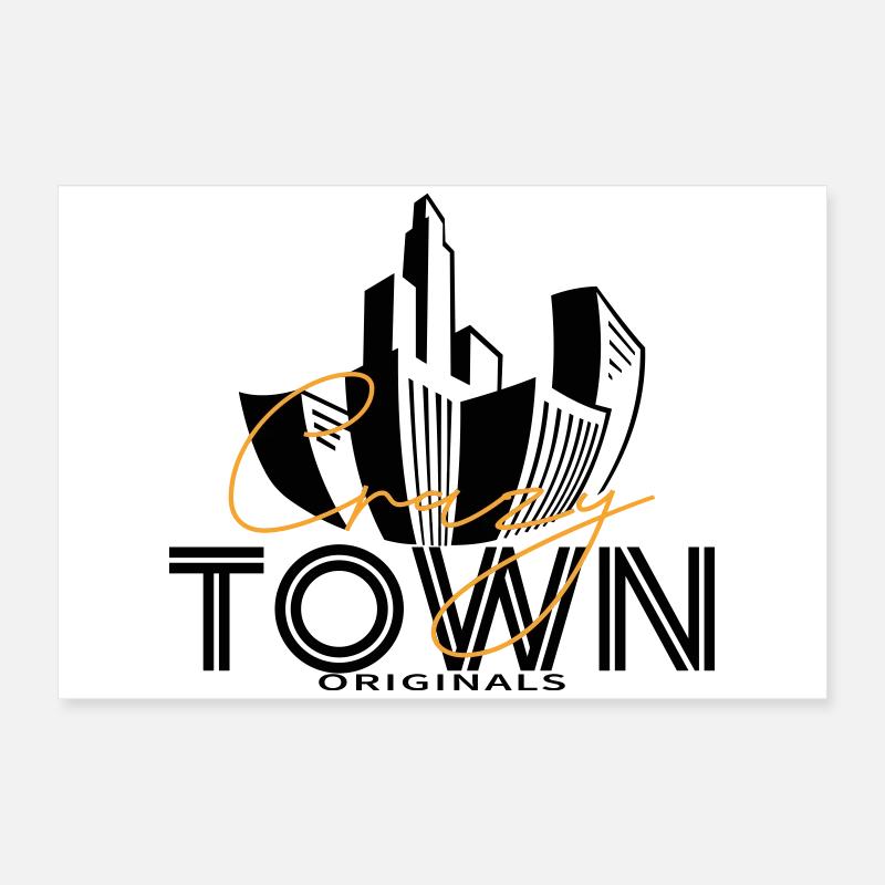 Crazy Town Poster 24" x 16" (60x40 cm)