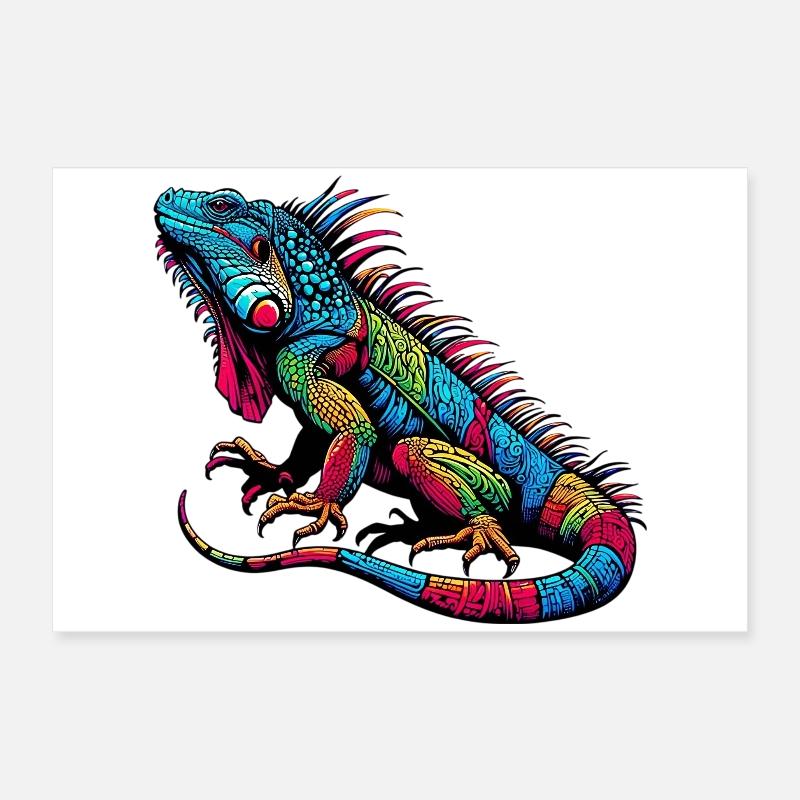 Iguane Poster 60 x 40 cm