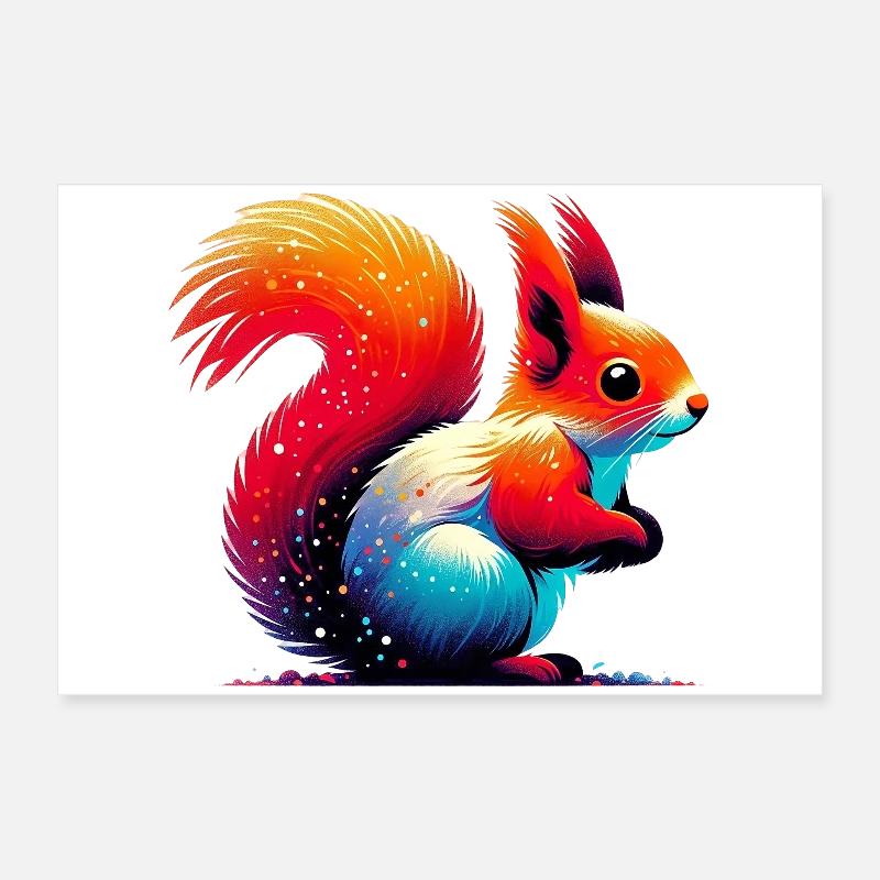 Écureuil Poster 60 x 40 cm