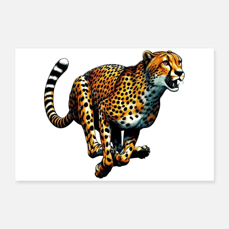 Gepard Poster 60x40 cm