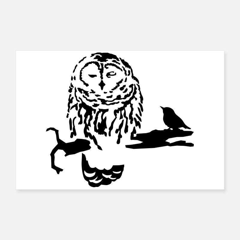 Eule Poster 60x40 cm