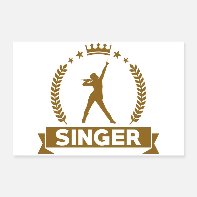 Chanteuse - Chanter - Chanson Poster 60 x 40 cm