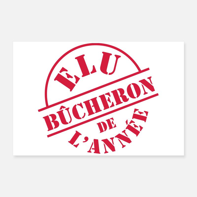 Bûcheron Poster 60 x 40 cm