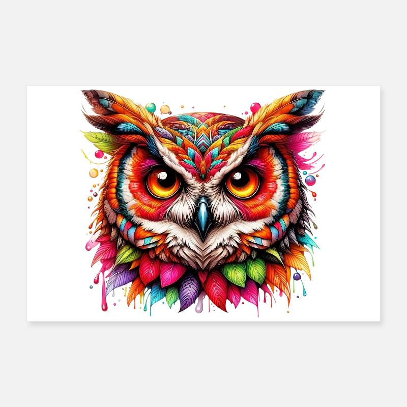 Eule Poster 60x40 cm