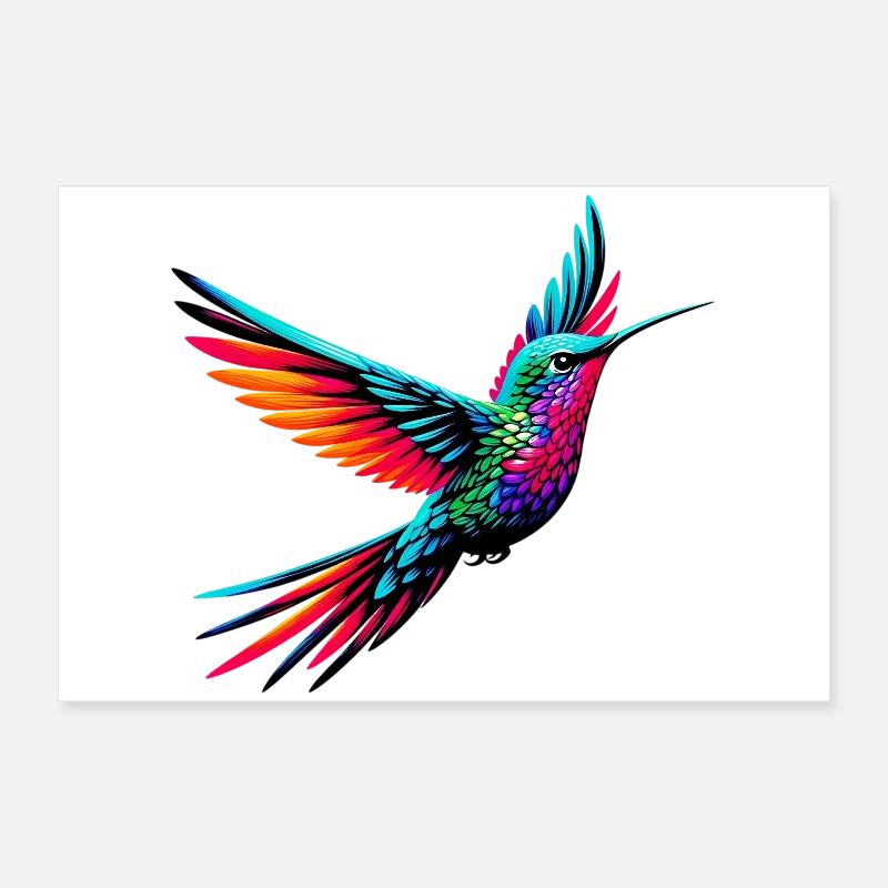 Kolibri Poster 60x40 cm