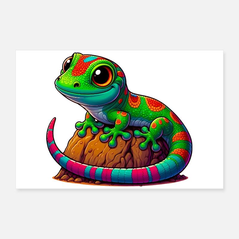 Gecko Poster 60x40 cm