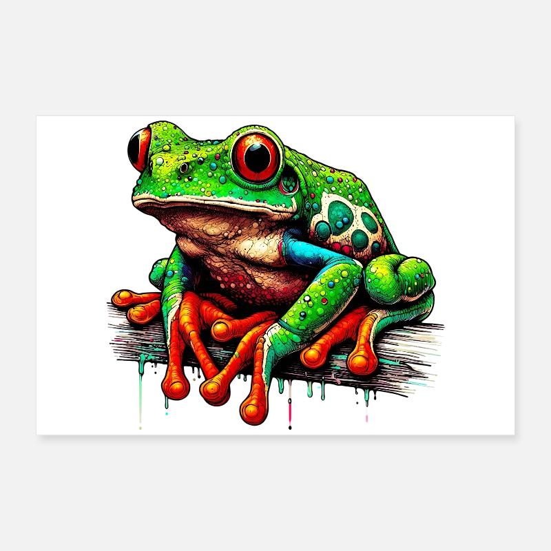 Grenouille Poster 60 x 40 cm