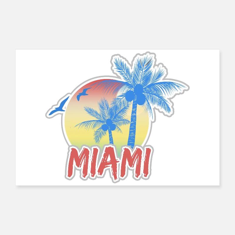 Miami Beach Poster 60 x 40 cm