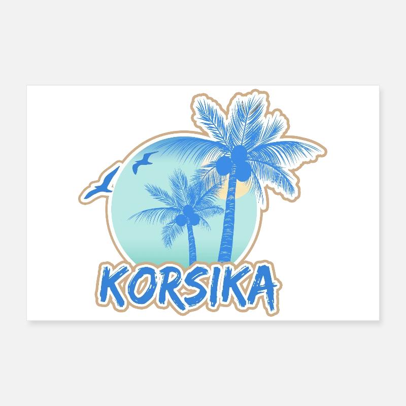 Plage de Corse Poster 60 x 40 cm