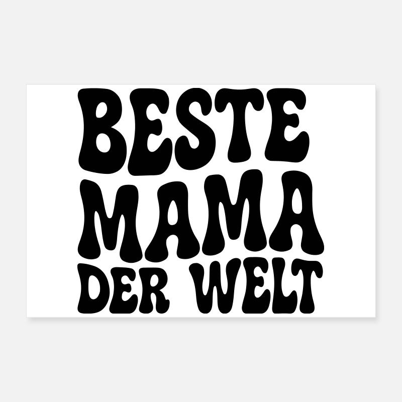 Beste Mama der Welt Poster 60x40 cm