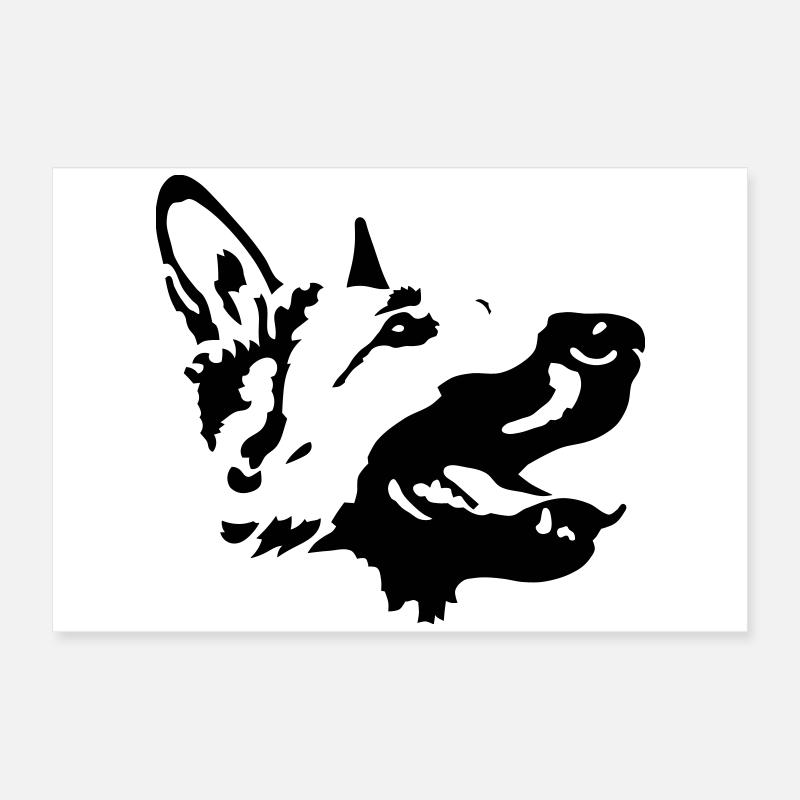 chien de berger Poster 60 x 40 cm