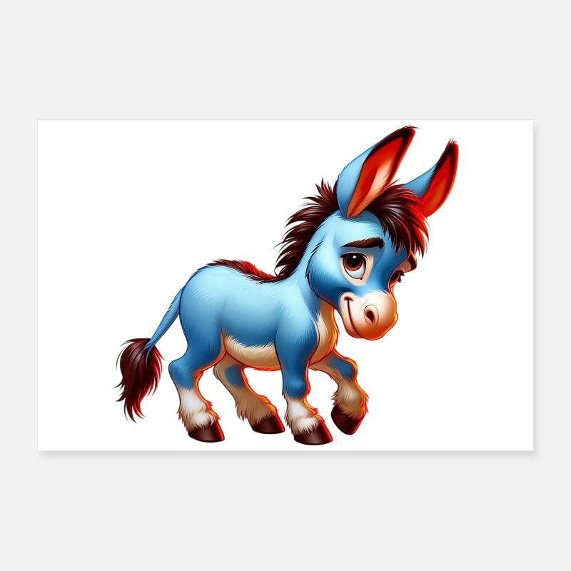 Esel-Maultier Poster 60x40 cm