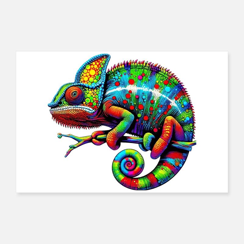 Chamäleon Poster 60x40 cm