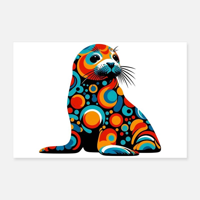 Seal Poster 24" x 16" (60x40 cm)