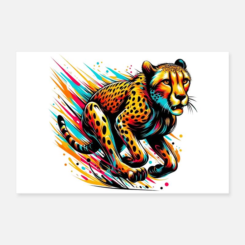 Guépard Poster 60 x 40 cm