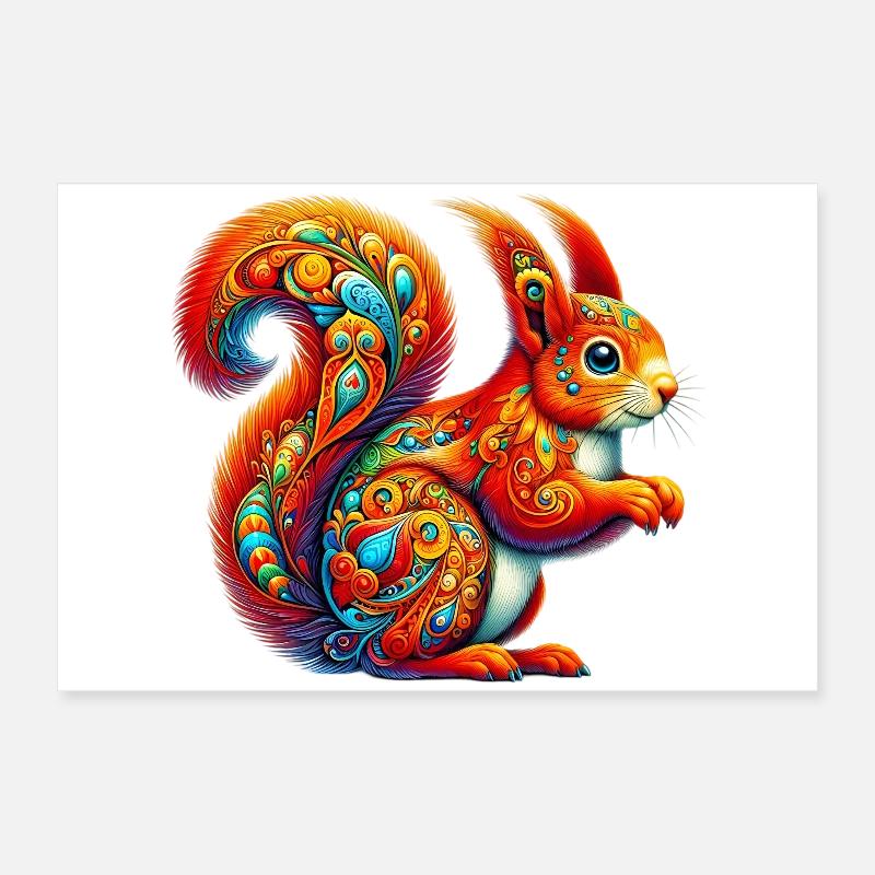 Écureuil Poster 60 x 40 cm