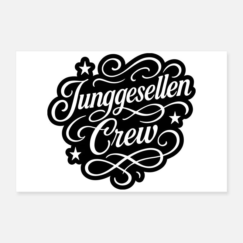 Bachelor Crew Poster 24" x 16" (60x40 cm)