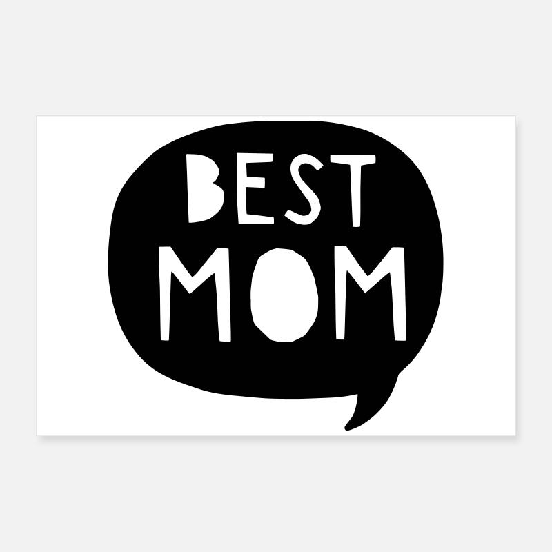 Beste Mama - Best Mom - Mommy - Mutti - Muttertag Poster 60x40 cm