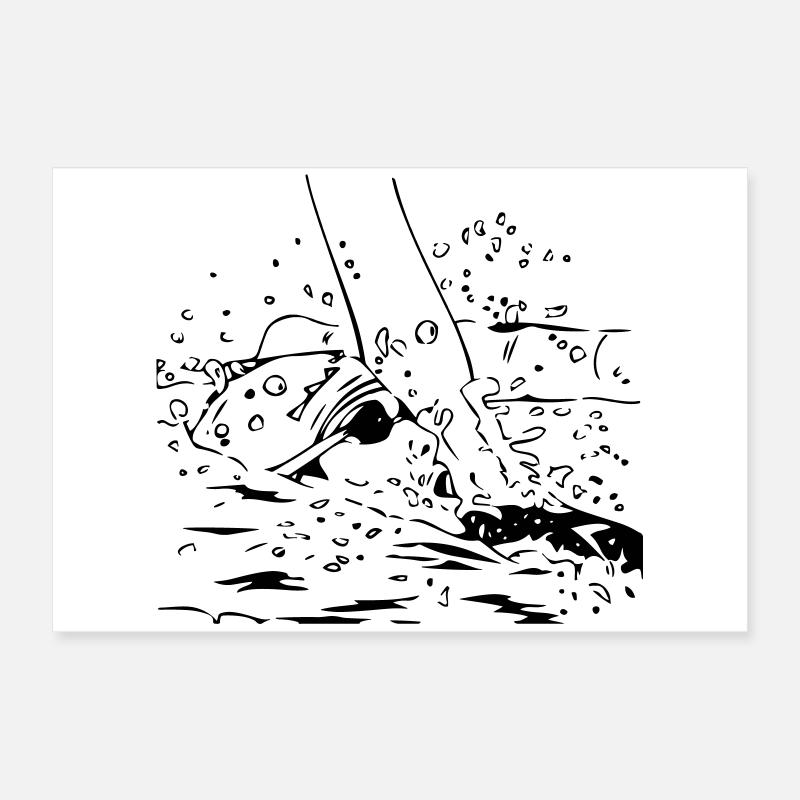 Swimmer Poster 24" x 16" (60x40 cm)