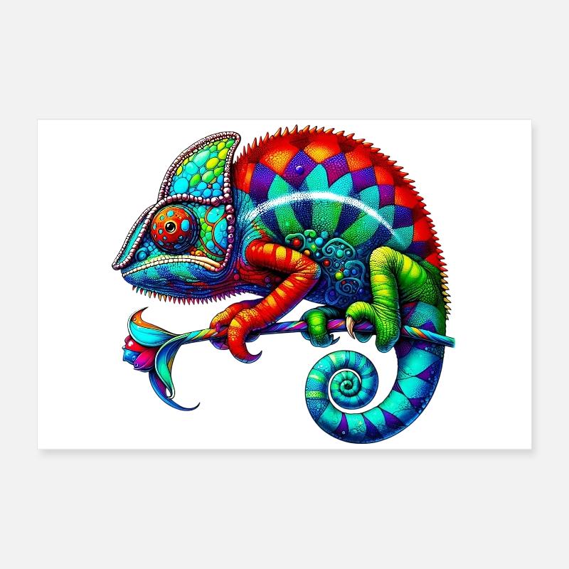 Caméléon Poster 60 x 40 cm