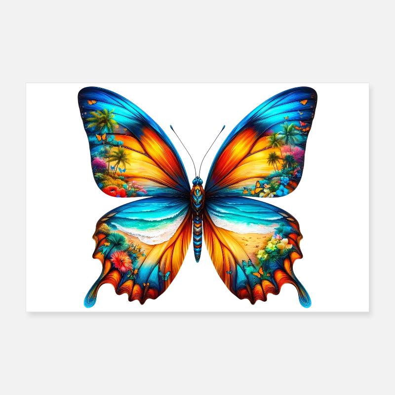Papillon Poster 60 x 40 cm