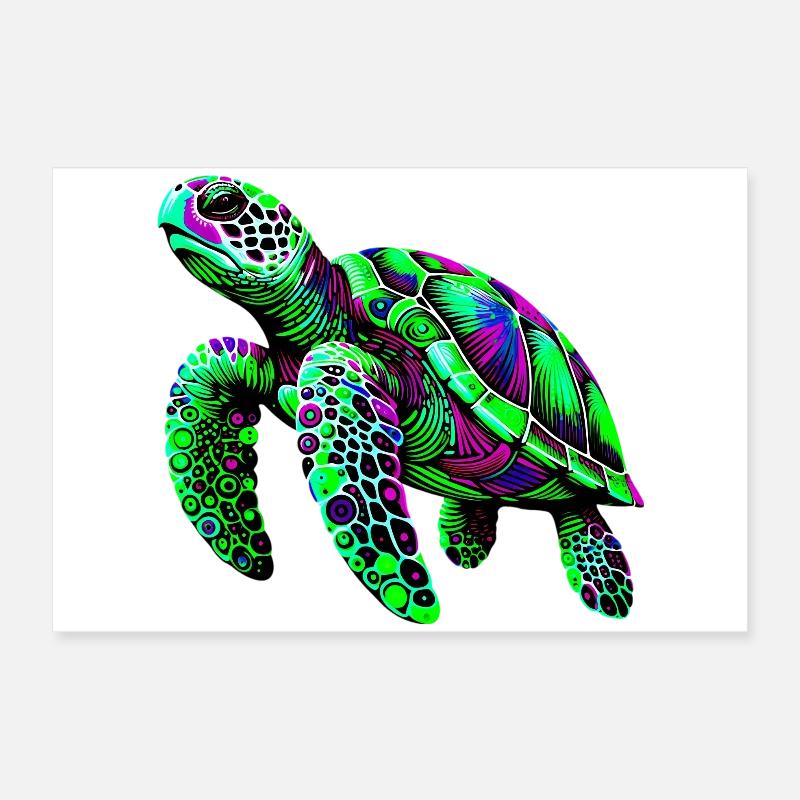 Turtle Poster 24" x 16" (60x40 cm)