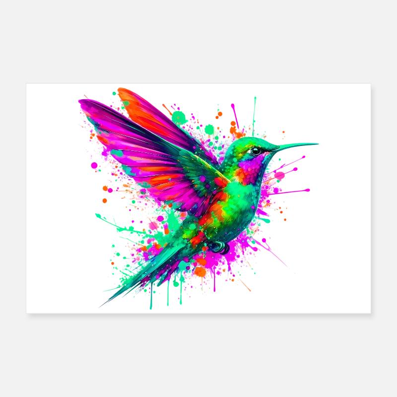 Hummingbird Poster 24" x 16" (60x40 cm)