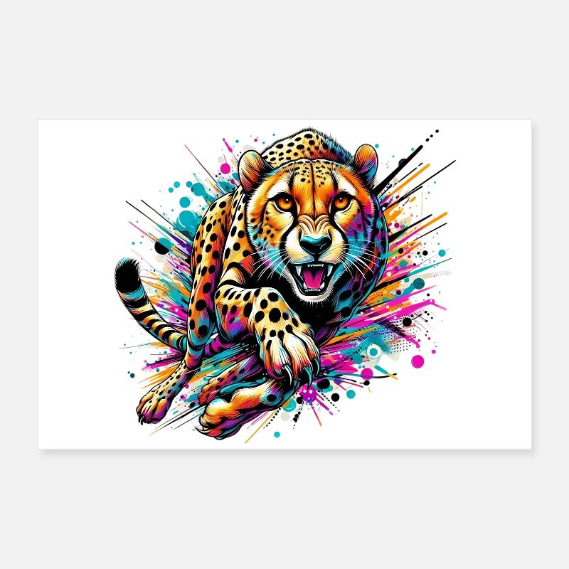 Guépard Poster 60 x 40 cm