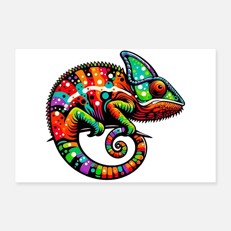 Caméléon Poster 60 x 40 cm