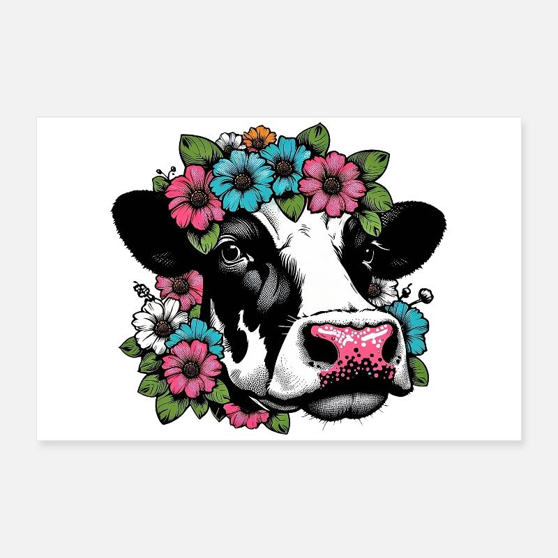 Cow Poster 24" x 16" (60x40 cm)